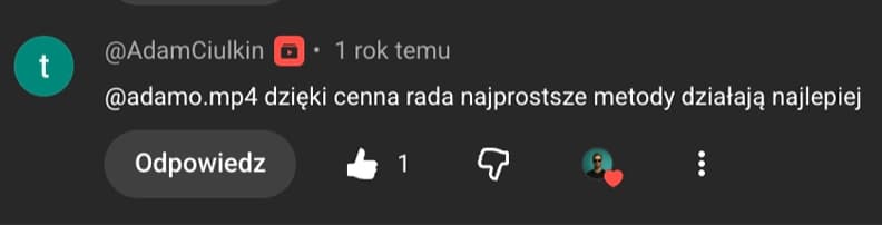 Komentarz widza po materiale edukacyjnym Mvideo